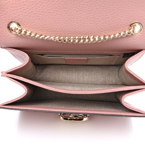 Gucci Small Interlocking GG Shoulder Bag in Pink NEW W DUSTBAG - Picture 6 of 8